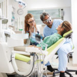 woman in dental chair